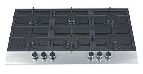 ***R4599*** Built in Gas HOB *** 6 Burners *** Made By Tempered Glass *** Limited Stock
